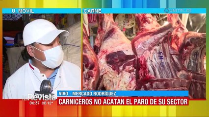 La venta de carne de res en mercados de La Paz es normal