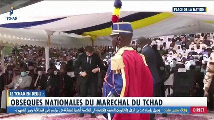 France's Macron pays tribute to slain Chad president