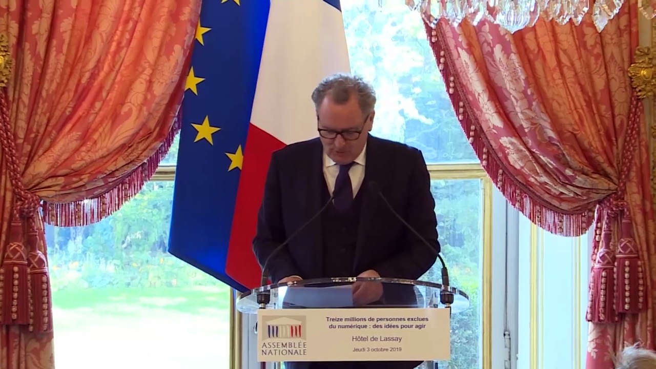 Ouverture du colloque « Treize millions de personnes exclues du numérique : des idées pour agir », à l’Assemblée nationale - Jeudi 3 octobre 2019