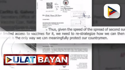 Rep. Ordanes, nanawagan kay Pres. #Duterte na unahin ang pagbabakuna sa mga NCR Plus bubble
