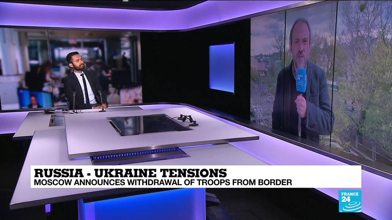 'Cautious relief' in Kiev as Russia pulls back troops from border