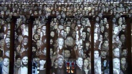Projection d'une oeuvre de JRart et Darren Aronofsky "7 billion Witnesses / The Standing March", à l'occasion du volet parlementaire de la COP 21 - Lundi 30 novembre 2015