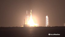 SpaceX rocket launches carrying astronauts