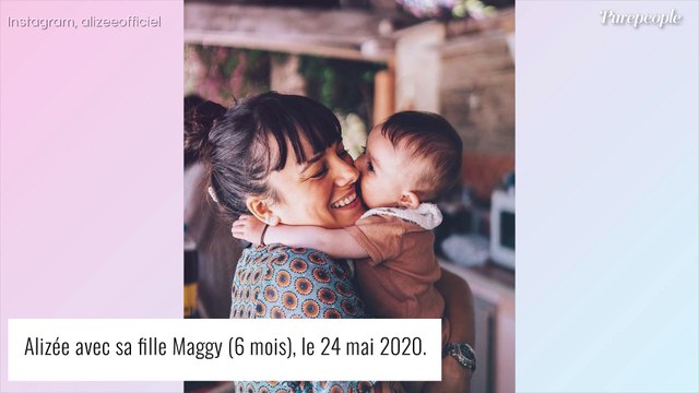 Alizée maman : première trempette en famille, sa fille Maggy se jette à l'eau !