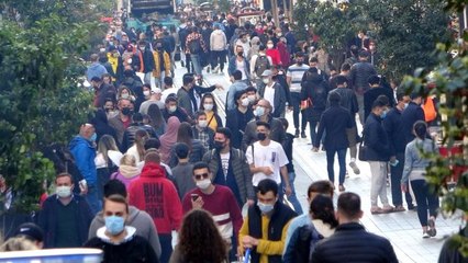 Taksim'deki manzara kısıtlama sonrasında değişmedi