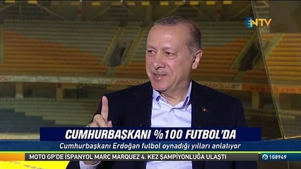 Cumhurbaşkanı Erdoğan yediği tek kırmızı kartı böyle anlattı