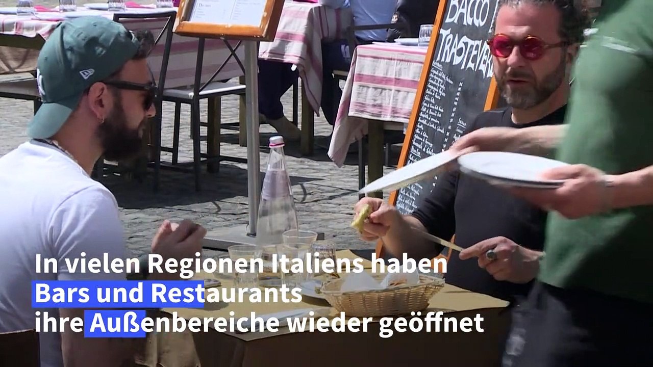 Corona-Lockerungen in Italien für Kinos, Bars und Restaurants