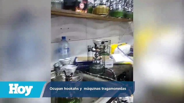 Fiscalía de Santo Domingo Este ocupa 117 hookahs y nueve máquinas tragamonedas
