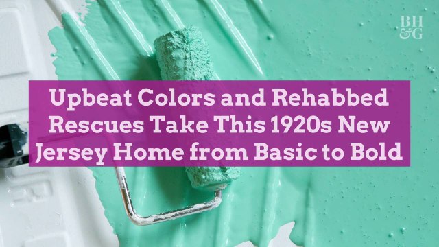 Upbeat Colors and Rehabbed Rescues Take This 1920s New Jersey Home from Basic to Bold