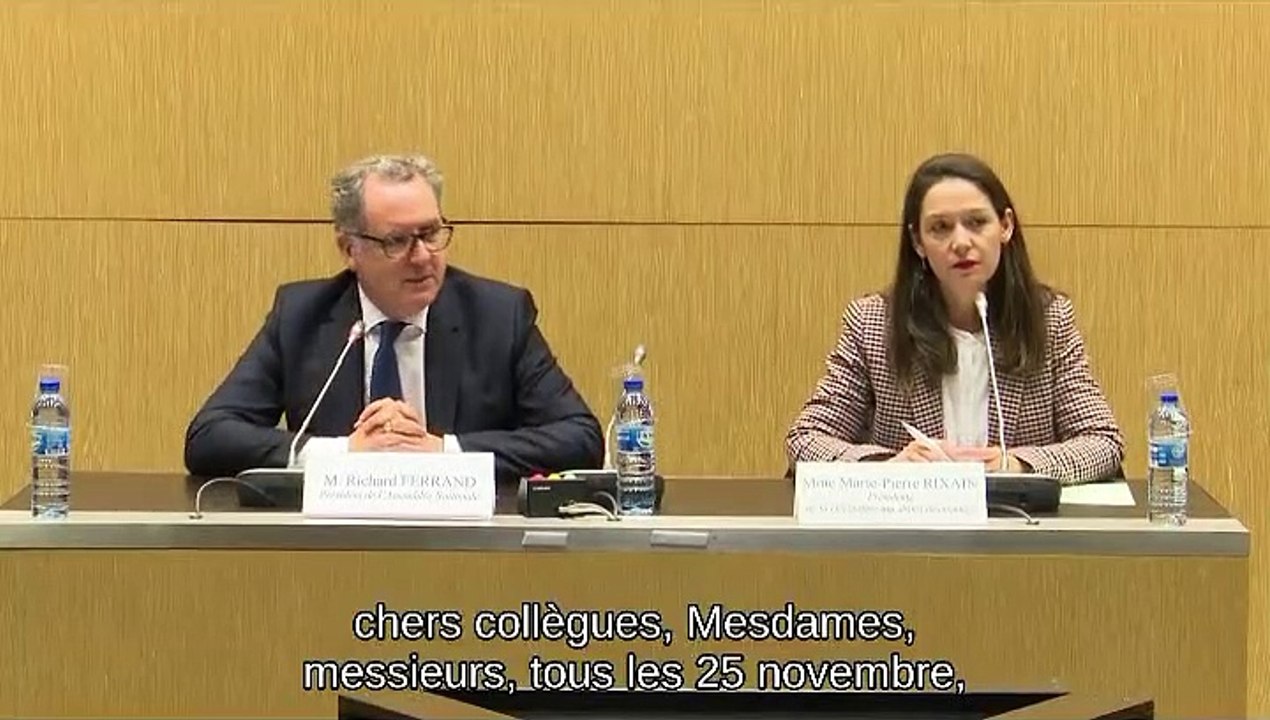Ouverture du colloque organisé par la Délégation aux droits des femmes “Violences conjugales : parler, accompagner, sanctionner” - Mercredi 21 novembre 2018