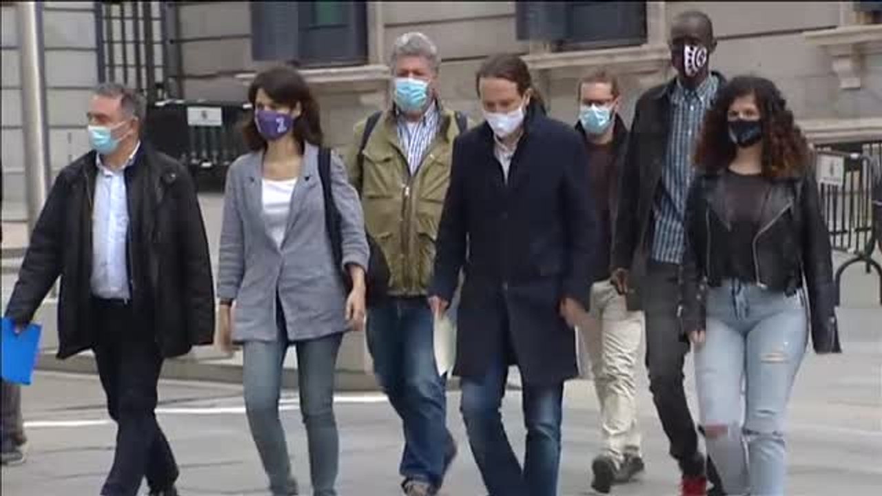 Pablo Iglesias denuncia en la comisaría del Congreso las amenazas recibidas