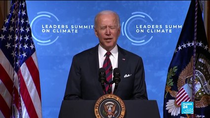 Descargar video: Climate summit: Biden pledges to slash 2030 target for greenhouse gas emissions