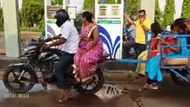 Family Man | Funny video from India | If you can't afford a car | bike connected with trailer for family trips