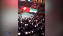 Tunus Meclisi'nde 'Filistin' sloganları!