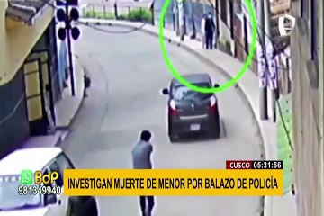 Cusco: investigan muerte de menor que murió por bala perdida de policía