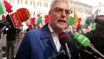 Federico Mollicone FdI - Protesta dei giovani a Roma contro le chiusure del Governo ed il coprifuoco per il