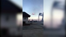 Yangın söndürme uçağını izliyordu... Bakın başına ne geldi!