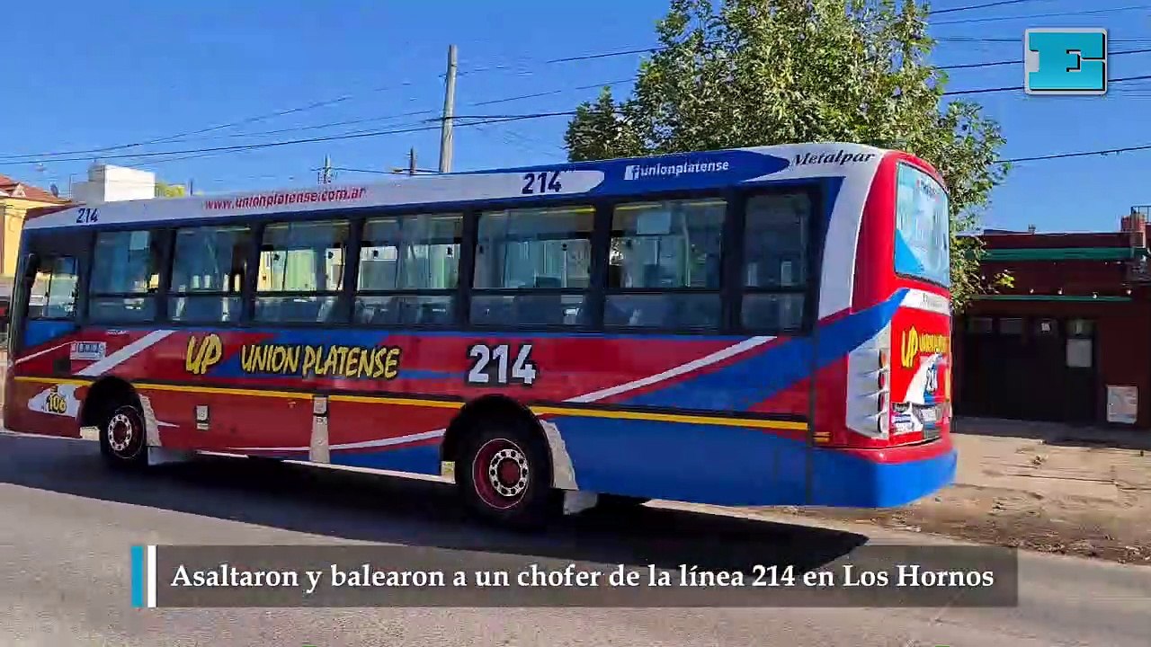 Asaltaron y balearon a un chofer de la línea 214 en Los Hornos