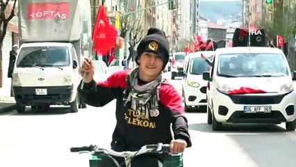 Eskişehir’de 23 Nisan konvoyu düzenlendi