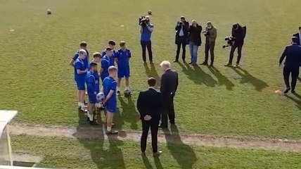 Prime Minister Boris Johnson visits Hartlepool United