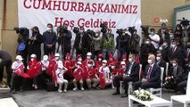 Cumhurbaşkanı Erdoğan: 'Asla bu bayrağın dalgalandığı yerde hüzün keder olmayacak, kiminle? Bu yavrularımızla'