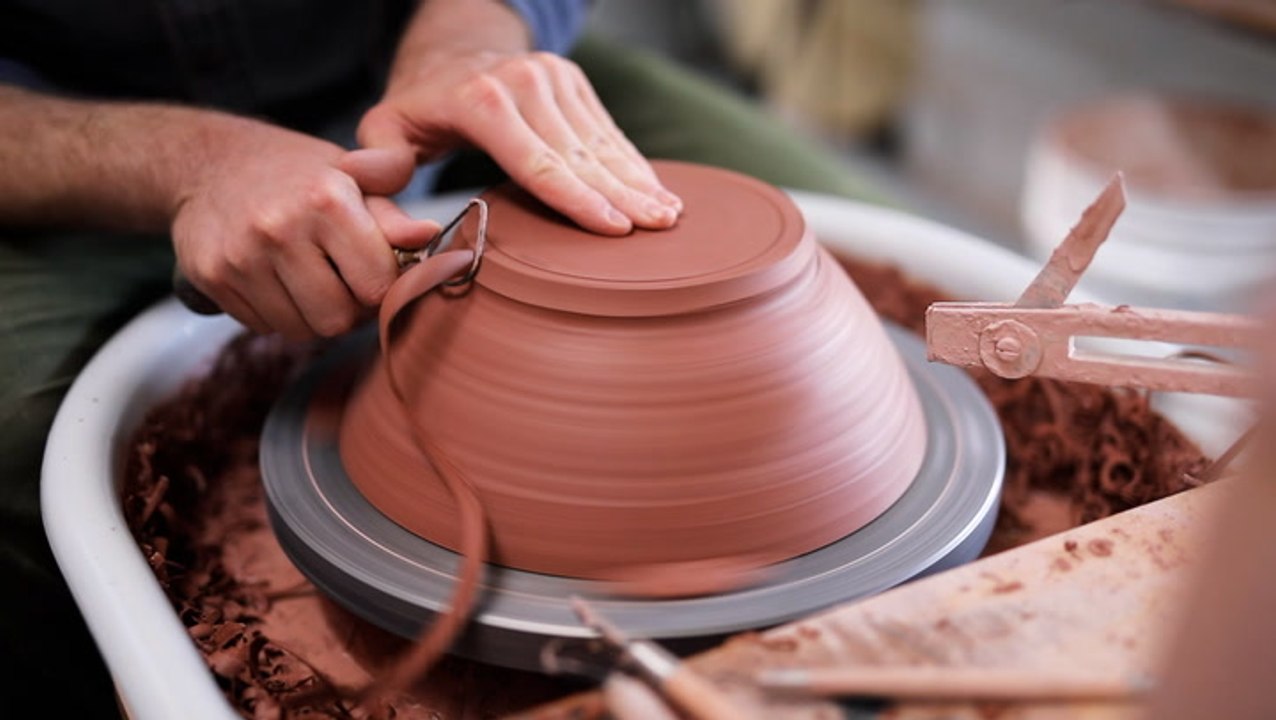 How a potter recycles clay