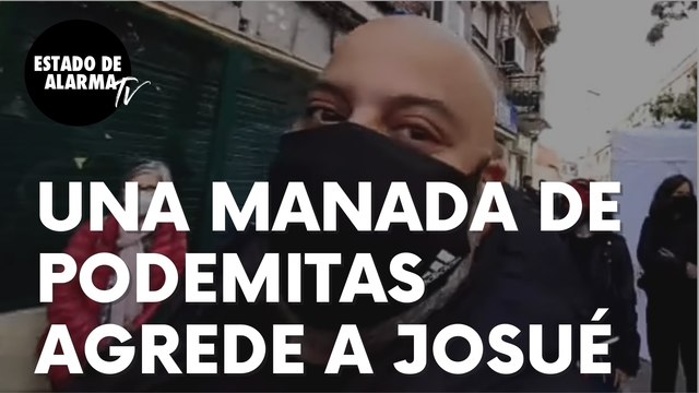 Una manada de podemitas agrede a nuestro reportero Josué Cárdenas durante un mitin de Iglesias