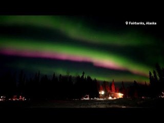 Northern lights illuminate the skies of Alaska