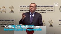 'Kudüs, tüm Müslümanların harem i izzeti ve namusudur'