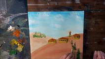 Simply Paint The Landscape, Acrylic On Canvas.Landschaft Malen Einfach, Acryl Auf Leinwand.