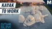 You have to take a kayak to get to this floating co-working space — Future Blink