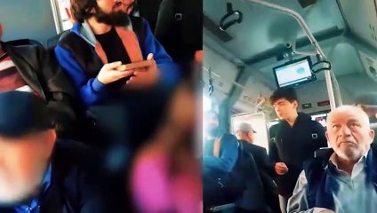 Otobüste Kur'an okuyan gence tepki gösterdiler!