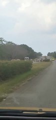 Accidente de transito en la Autopista Nacional