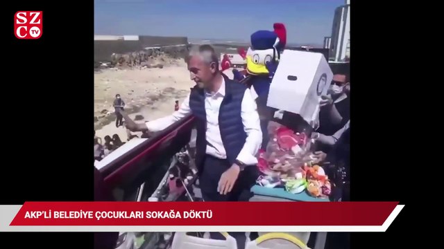 AKP'li belediye çocukları sokağa döktü, izdiham yaşandı