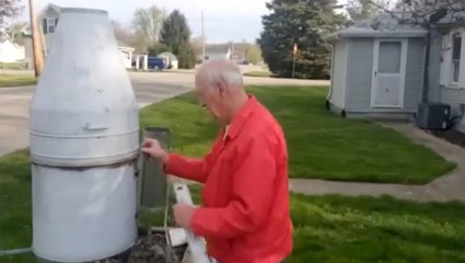 An Indiana man observing weather in his yard makes local impact