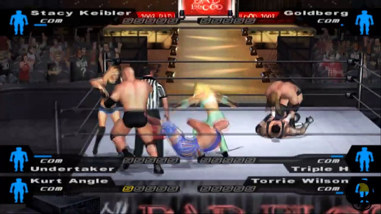 Here Comes the Pain Stacy Keibler, Undertaker, Kurt Angle vs Goldberg, Triple H, Torrie Wilson