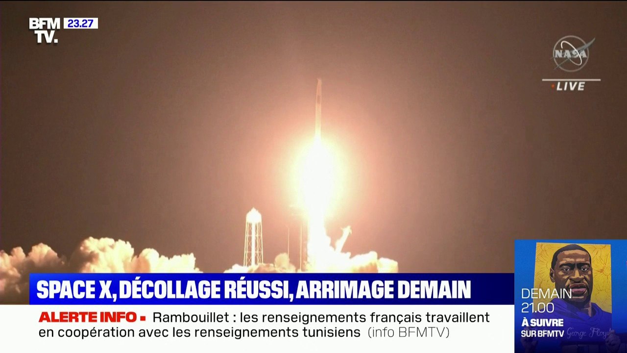 Space X, décollage réussi, arrimage demain