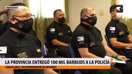 La provincia entregó 100 mil barbijos a la policía