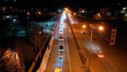 AĞRI/KARS/ARDAHAN - Çocukların 23 Nisan Bayramı araç konvoyuyla kutlandı