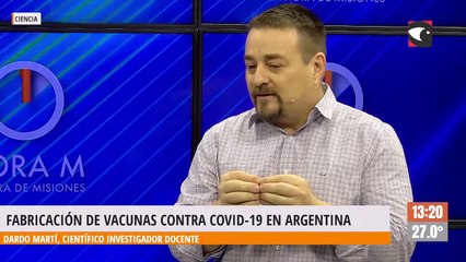 Dardo Martí destacó avances en la purificación de proteínas por parte de investigadores del CONICET para la elaboración de vacunas en Argentina