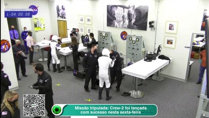 Missão tripulada- Crew-2 foi lançada com sucesso nesta sexta-feira