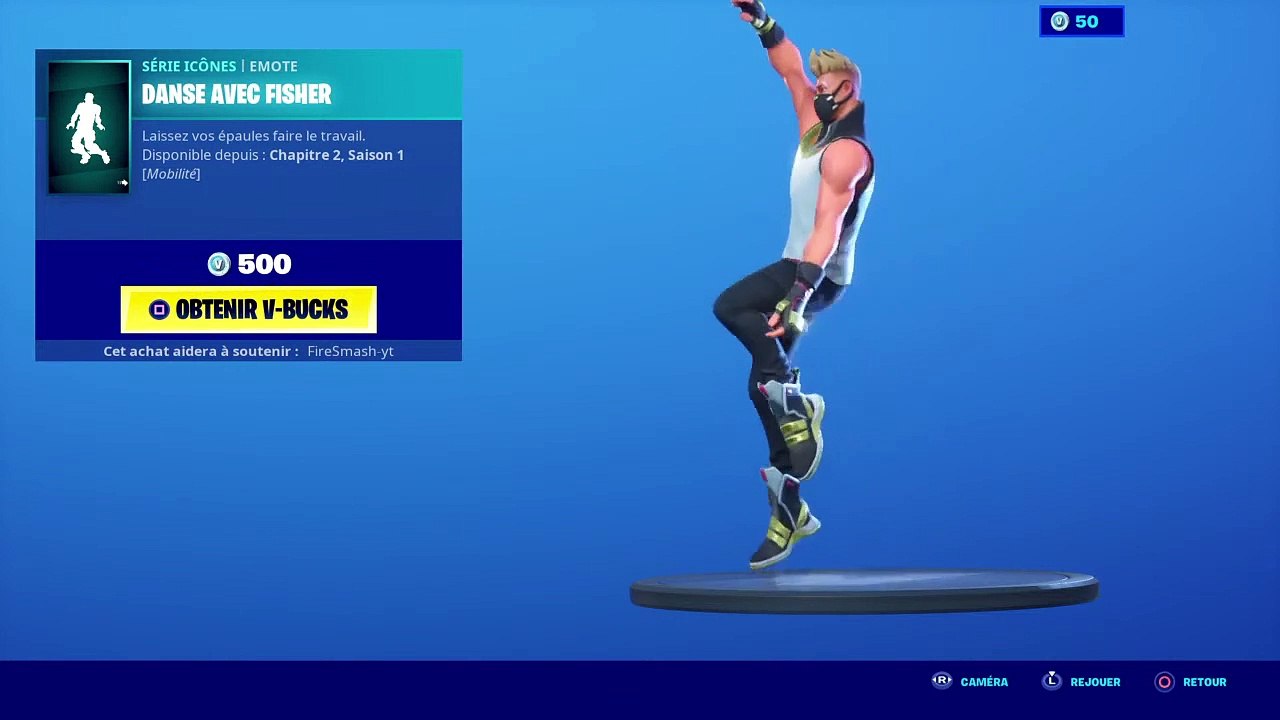 Danse Fortnite "Danse Avec Fisher" Pendant 1 Heure
