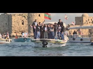 مسيرة بحرية للصيادين في الذكرى الثالثةِ والأربعينَ لاستشهادِ المناضل معروف سعد