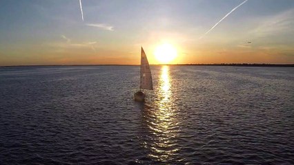 Beautiful Sunset & Sailboat