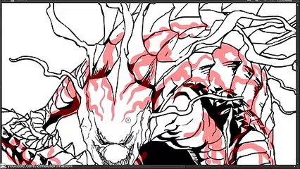 Drawing Godzilla-Venom Concept Art