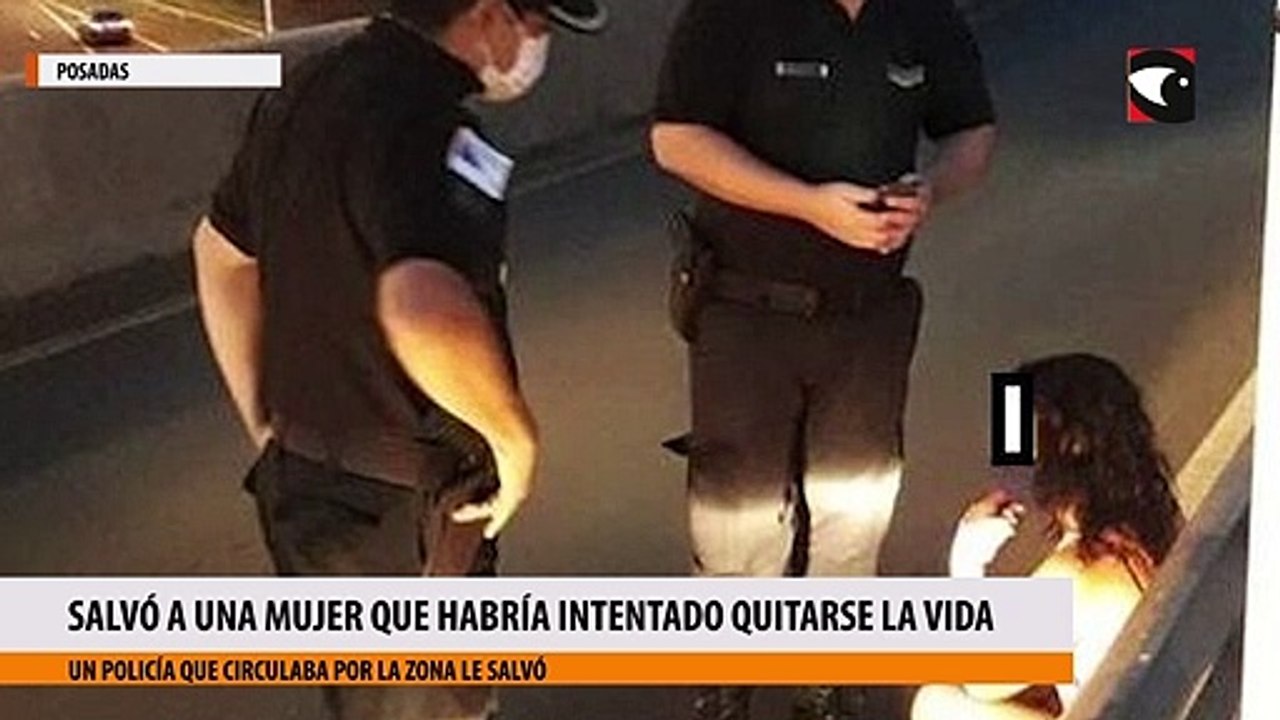 Posadas un policía salvó la vida de una mujer que habría intentado quitarse la vida