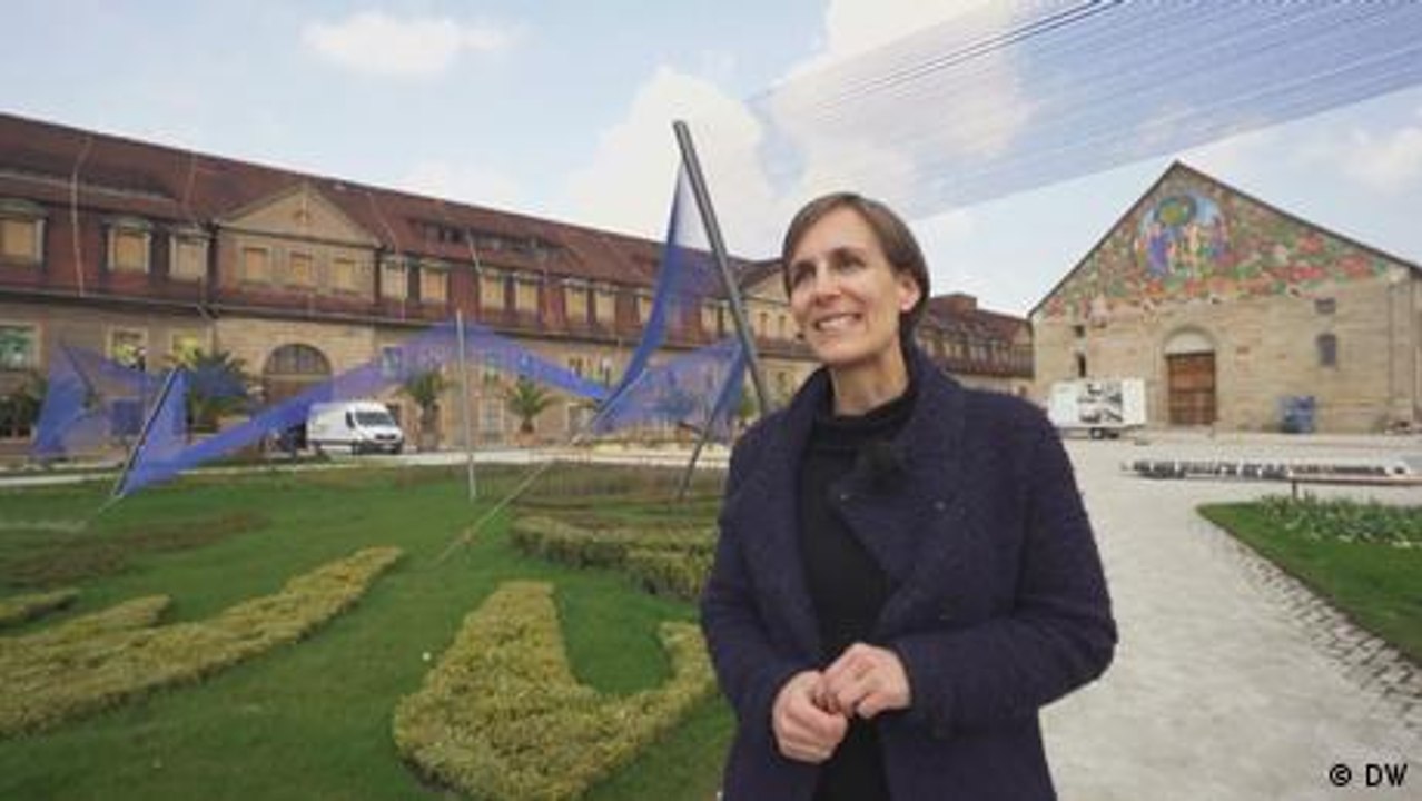 Landschaftsarchitektin Laura Heuschneider bei der BUGA