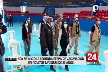 Vacunación de adultos mayores continúa con éxito en Lima