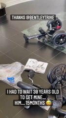 La nouvelle poussette très luxueuse d'Isaiah sur Instagram.