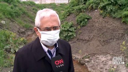 Avcılar'da turuncu akan dere tepkiye neden oldu